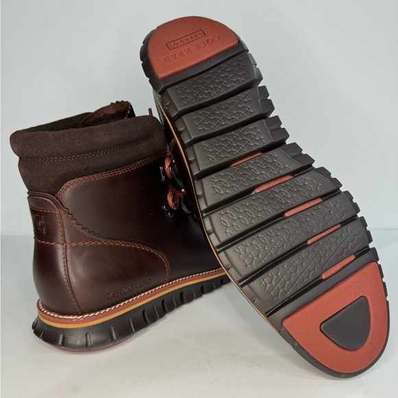 NEW - Cole Haan - Brown Men's Zerøgrand Waterproof Hiker Boot - Picture 2 of 9